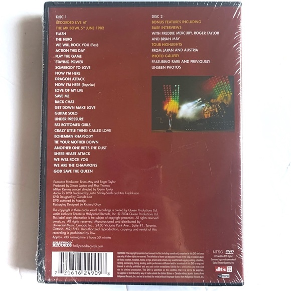 Queen On Fire Live At The Bowl Dvd Collection - Picture 3 of 3